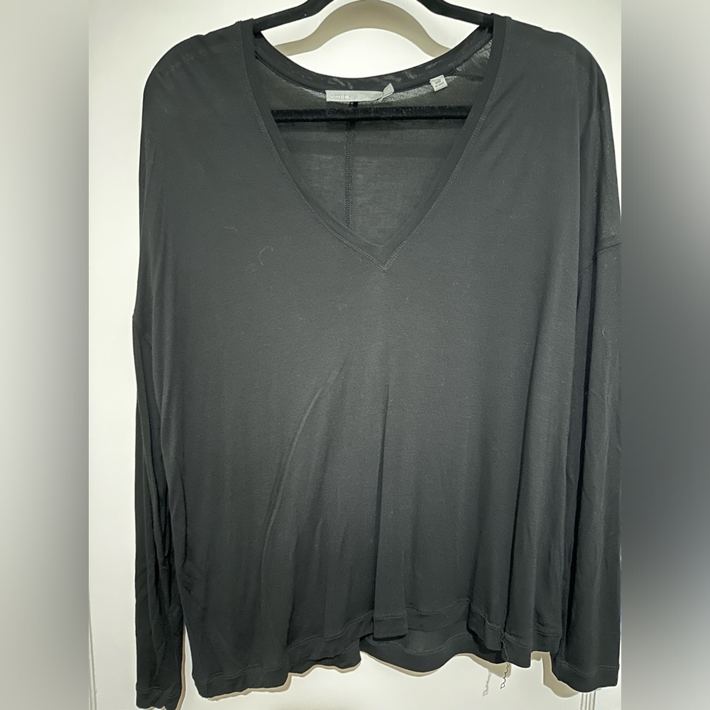 VINCE long sleeve V-neck shirt